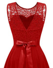 Women's Wedding Guest Dress, High Low Sleeveless Party Dress, XS-3XL