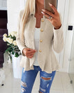 Argyle Cable Knit Cardigan