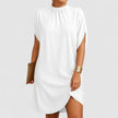 Rosie Mock Neck Split Sleeve Midi Dress