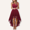 Women's Wedding Guest Dress, High Low Sleeveless Party Dress, XS-3XL