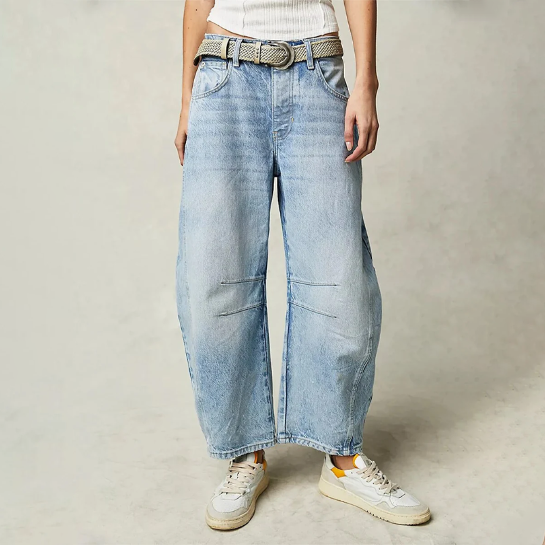 Barrel High Waist Barrel Leg Jeans