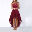 Women's Wedding Guest Dress, High Low Sleeveless Party Dress, XS-3XL