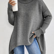 Women's relaxed turtleneck sweater