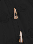 Women's Hooded Longline Coat, Faux Fur Trim Toggle Winter Coat, S-2XL