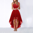 Women's Wedding Guest Dress, High Low Sleeveless Party Dress, XS-3XL