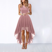 Women's Wedding Guest Dress, High Low Sleeveless Party Dress, XS-3XL