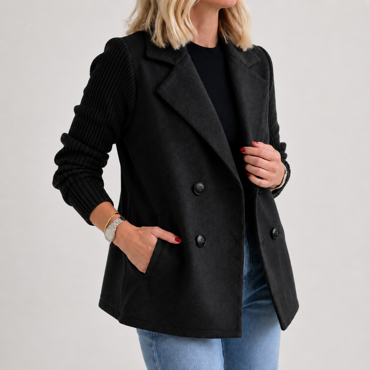 Women's Double Breasted Blazer, Office Work Jacket, XS-3XL, 9 Colors