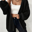 Women's chunky knit open front cardigan