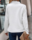 Evangeline Quarter Zip Knit Sweater