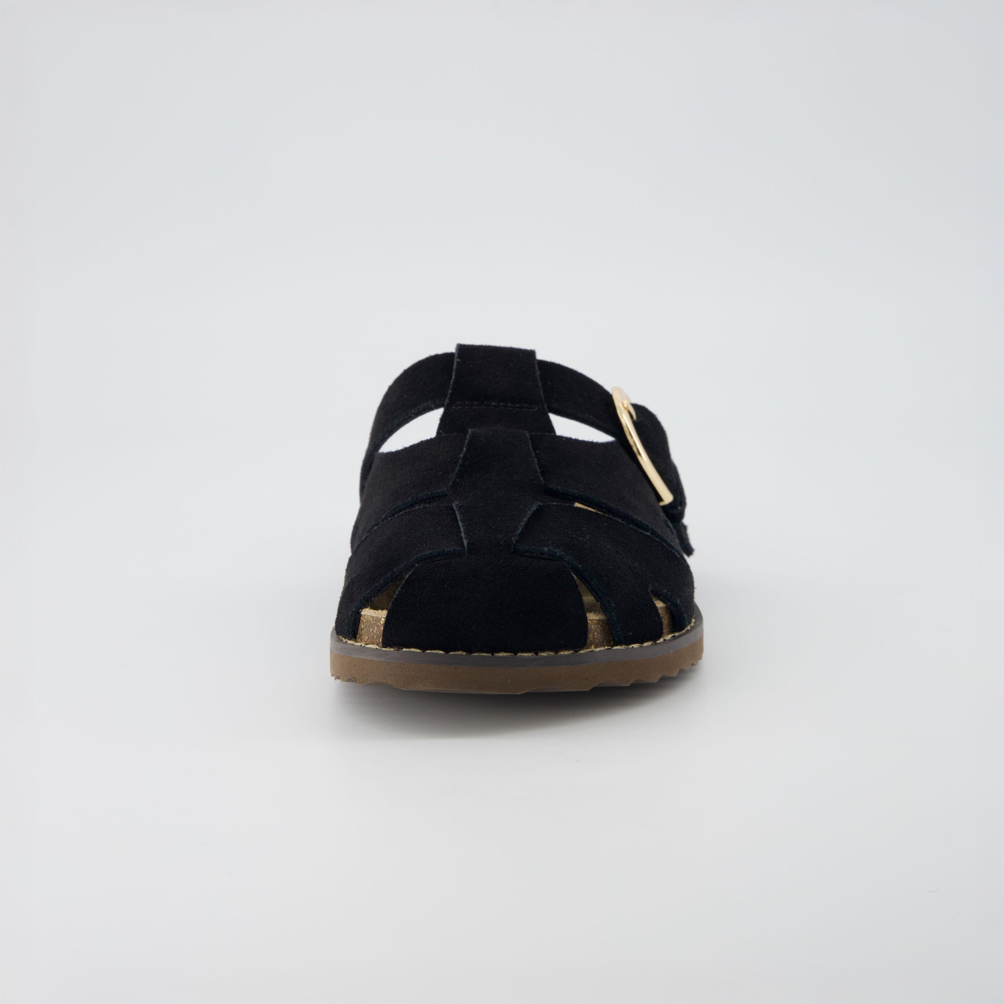 Benson Suede Buckle Clogs for Women