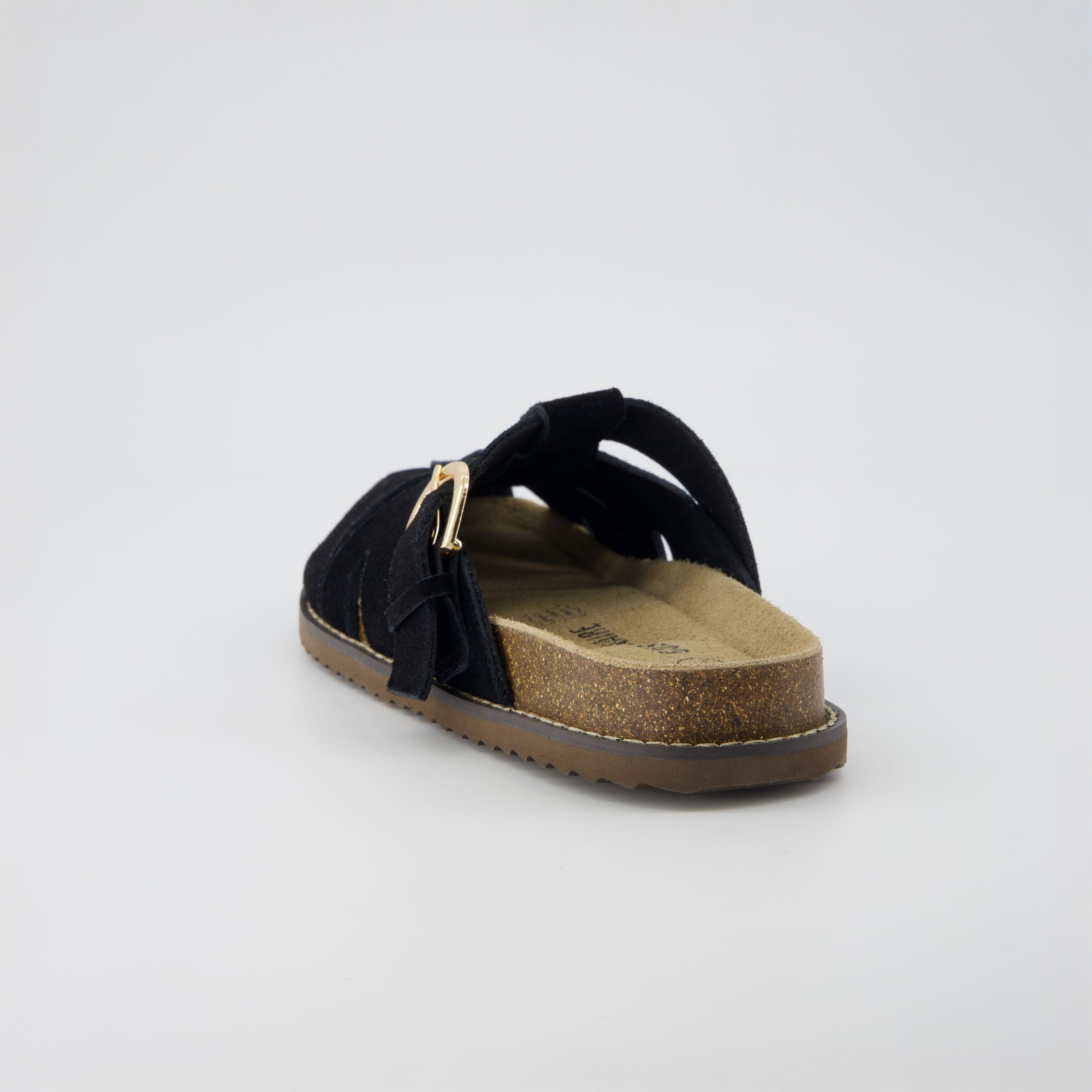 Benson Suede Buckle Clogs for Women