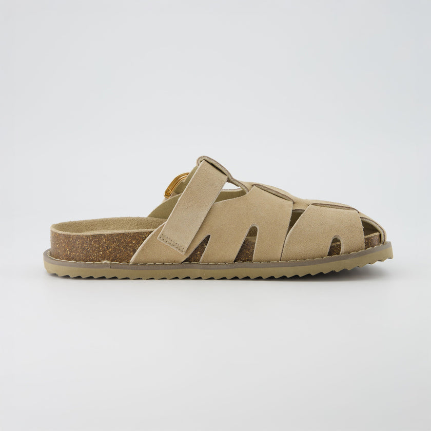 Benson Suede Buckle Clogs for Women