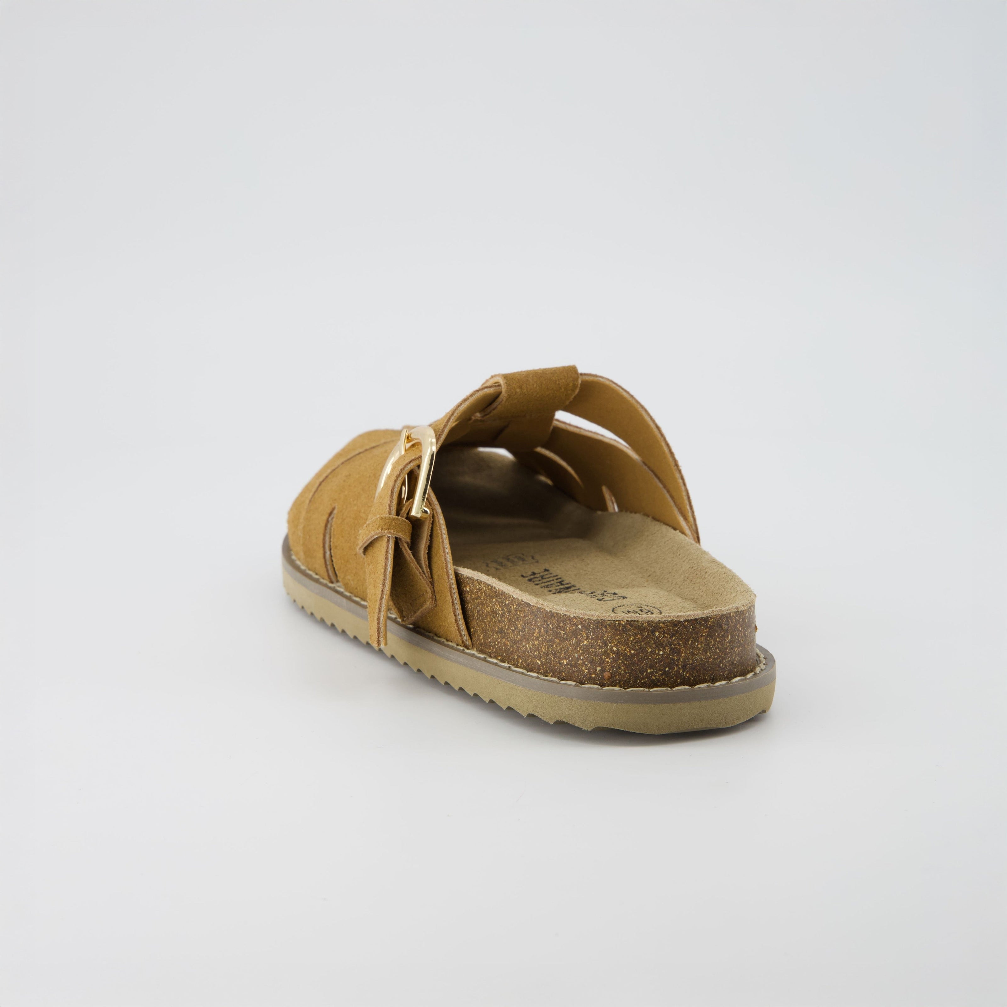 Benson Suede Buckle Clogs for Women