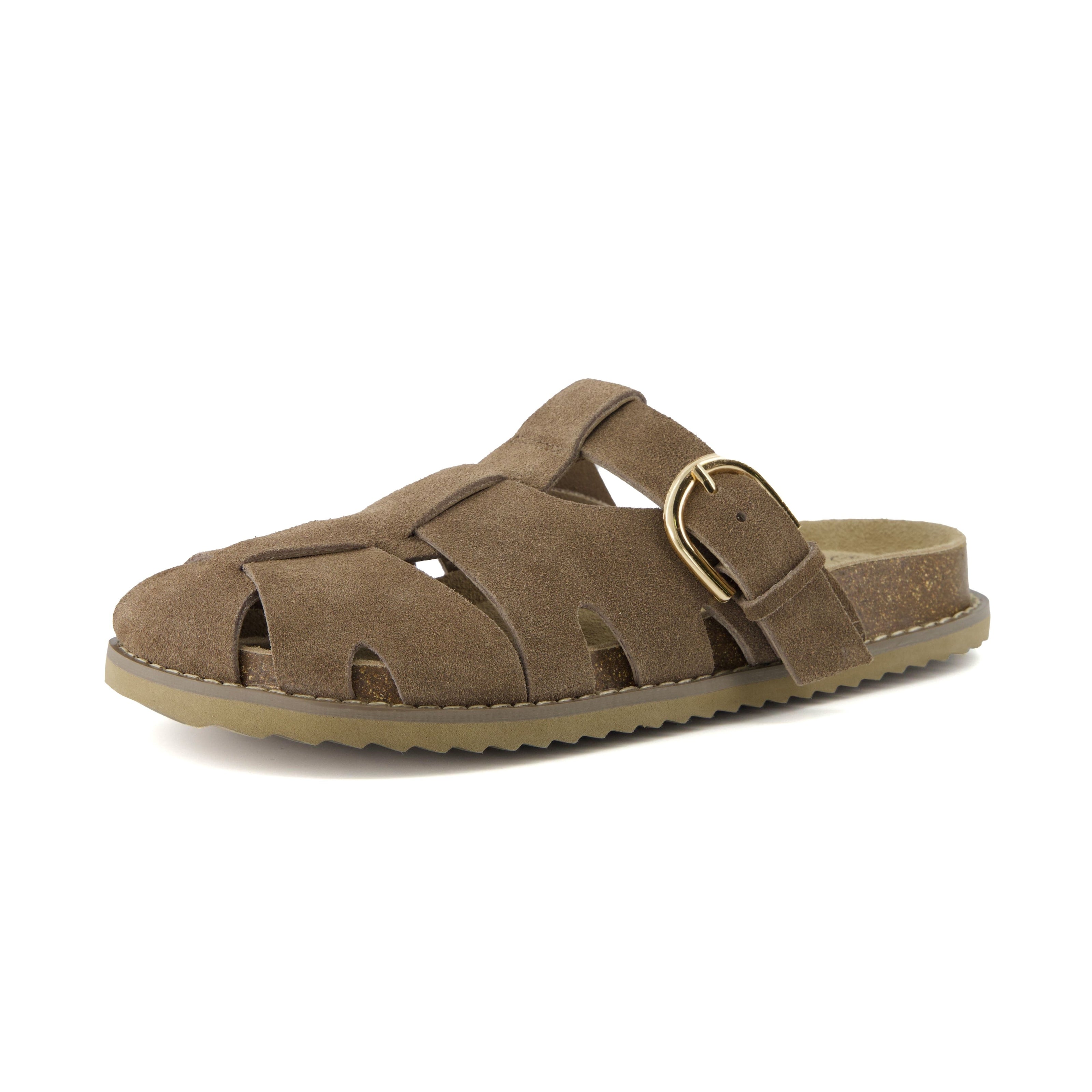 Benson Suede Buckle Clogs for Women