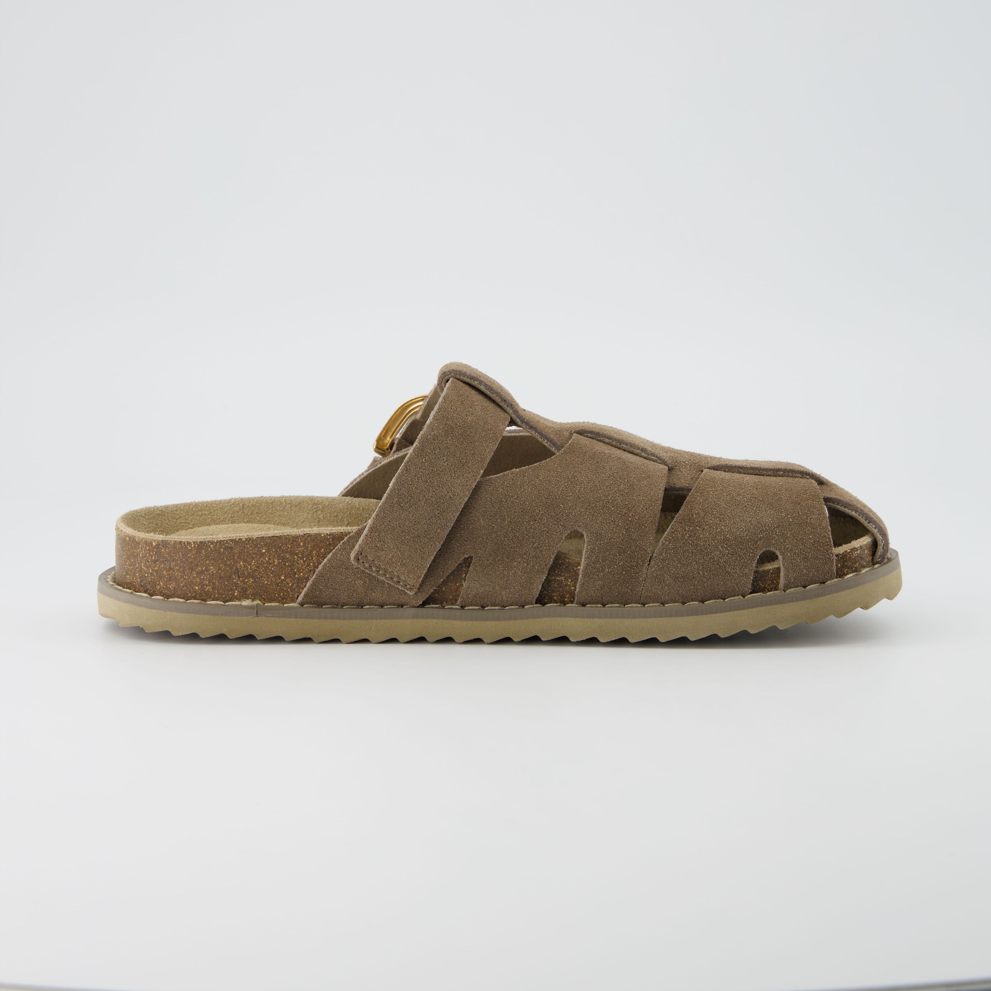 Benson Suede Buckle Clogs for Women