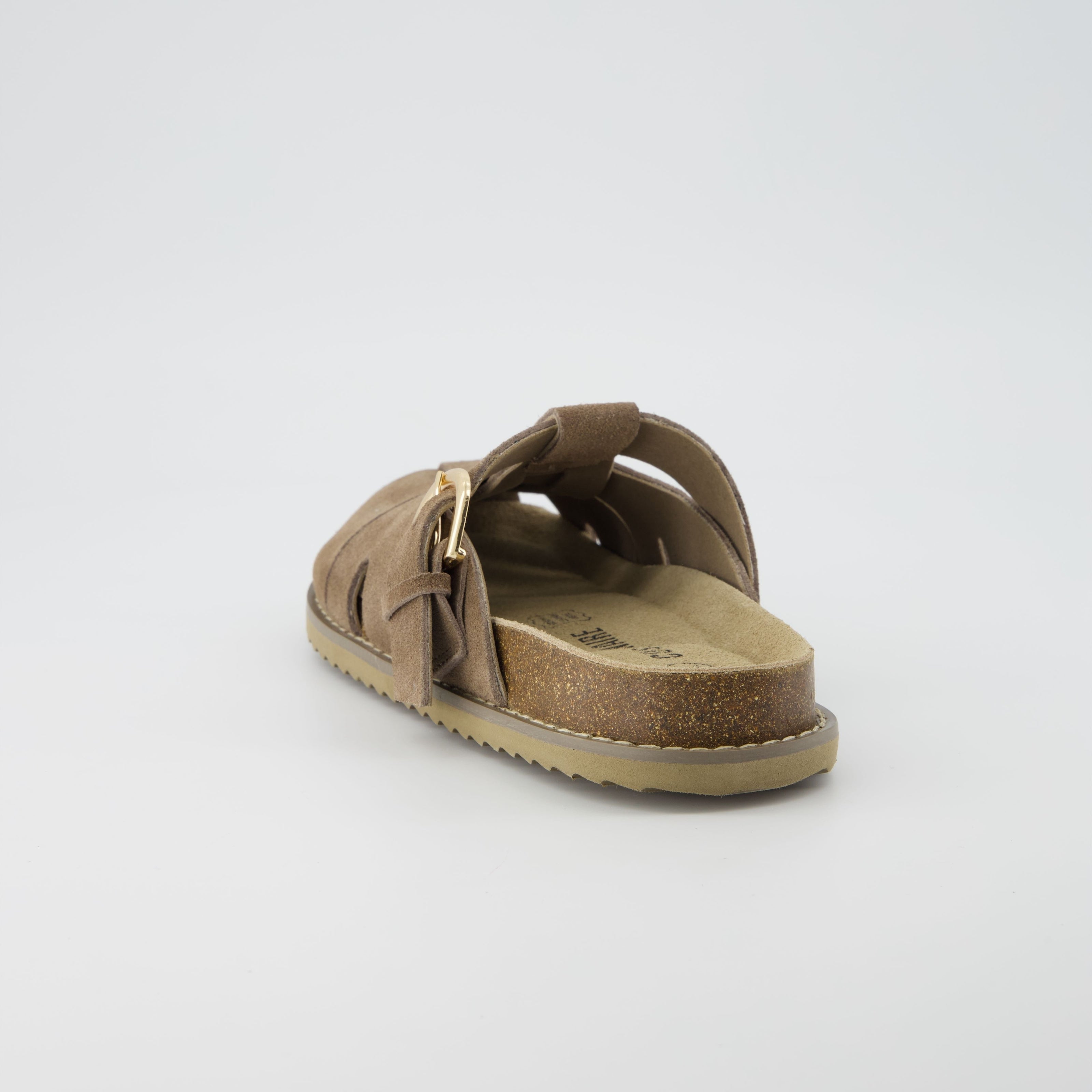 Benson Suede Buckle Clogs for Women