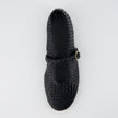 Bistro Woven Flats with Buckle Strap
