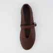 Bistro Woven Flats with Buckle Strap