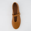Bistro Woven Flats with Buckle Strap