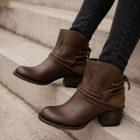 Harlow Western Ankle Boots