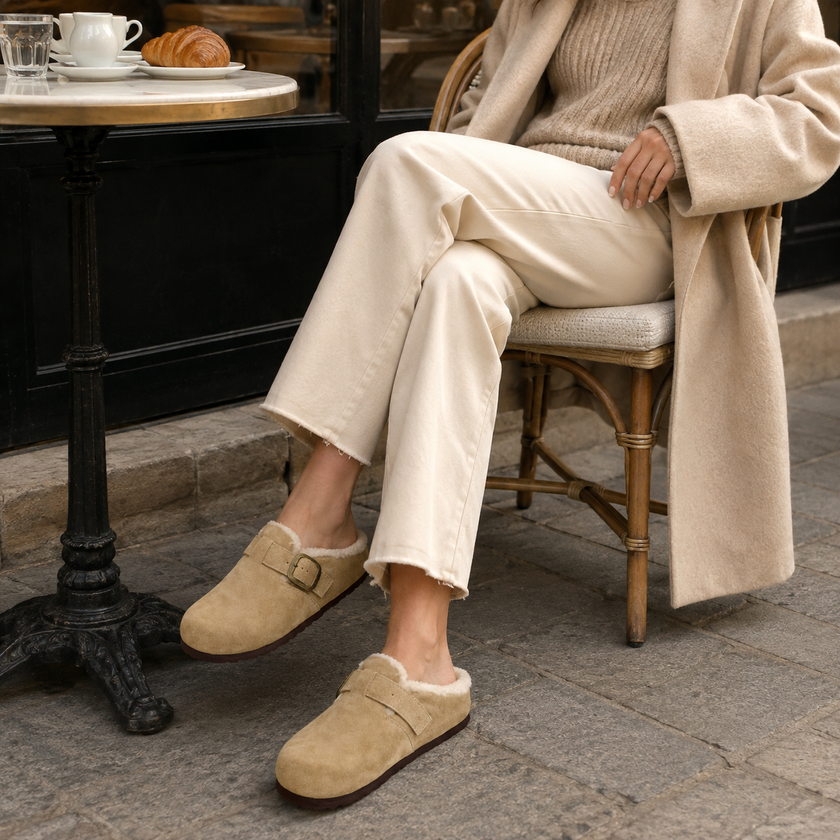 Haven Shearling Lined Mules for Women
