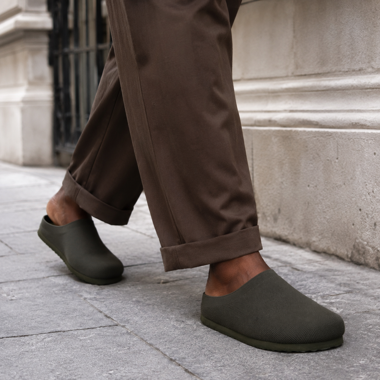 Sils Knit Cork Footbed Clogs for Women