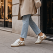 Piper Retro Colorblock Low Top Sneakers in Khaki