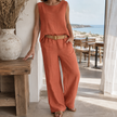 Sienna Two Piece Set Sleeveless Top and Trousers