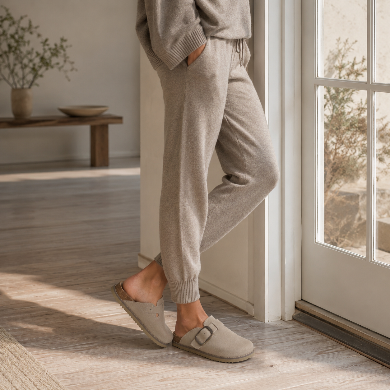 Blain Suede Slip-On Clogs