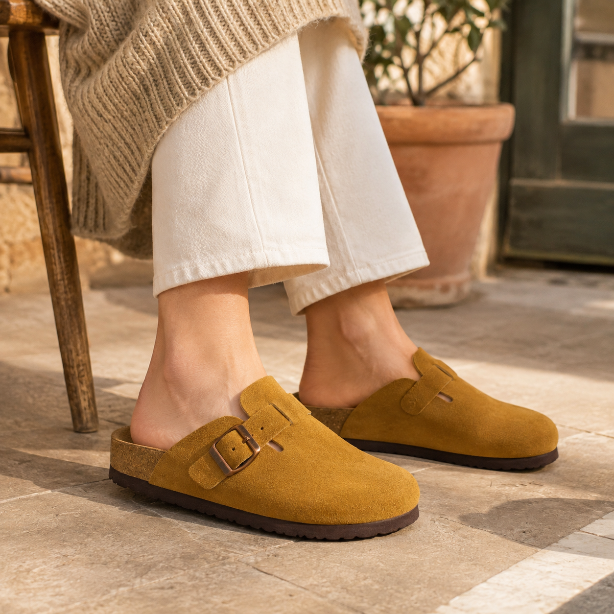 Hana Leather Clog