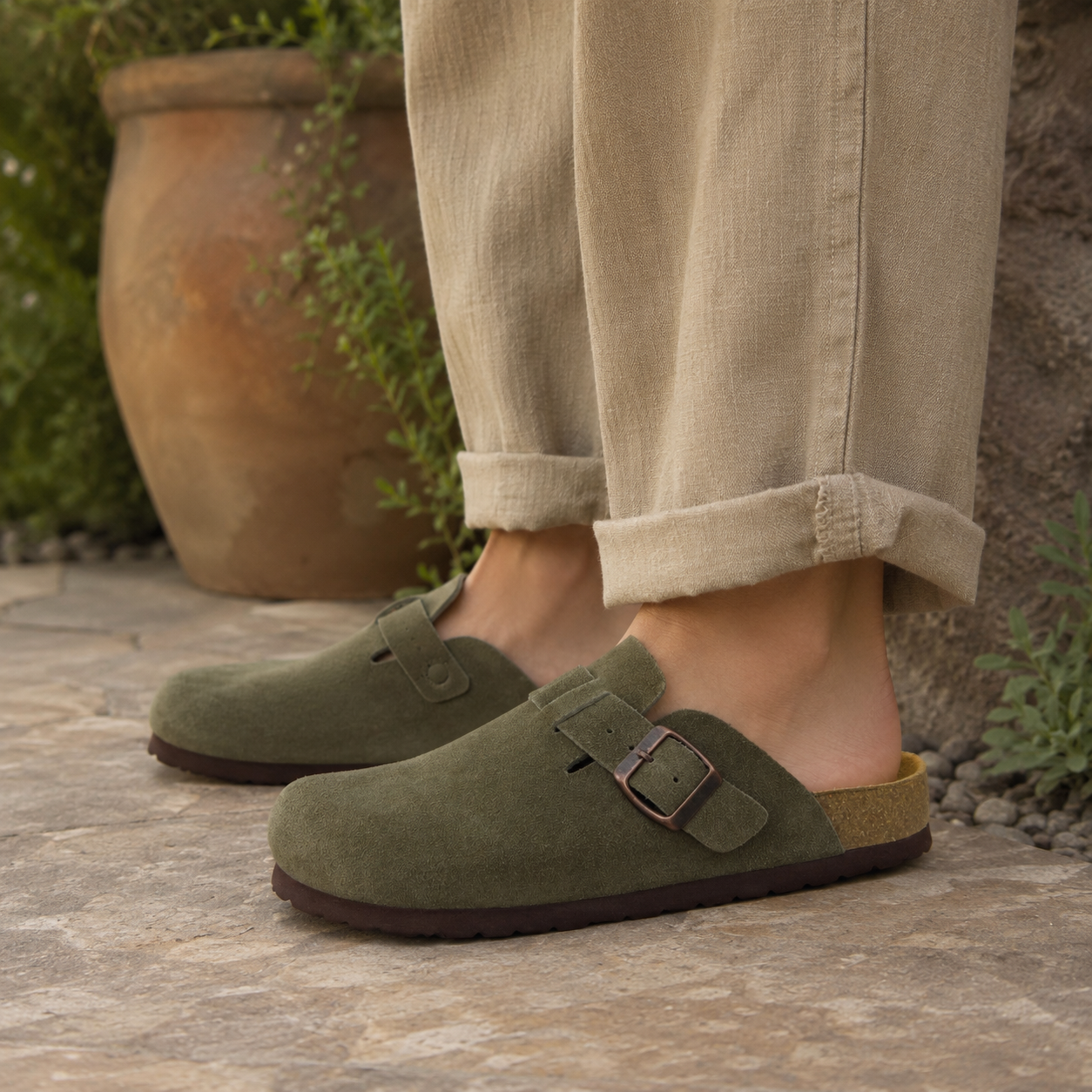 Hana Leather Clog