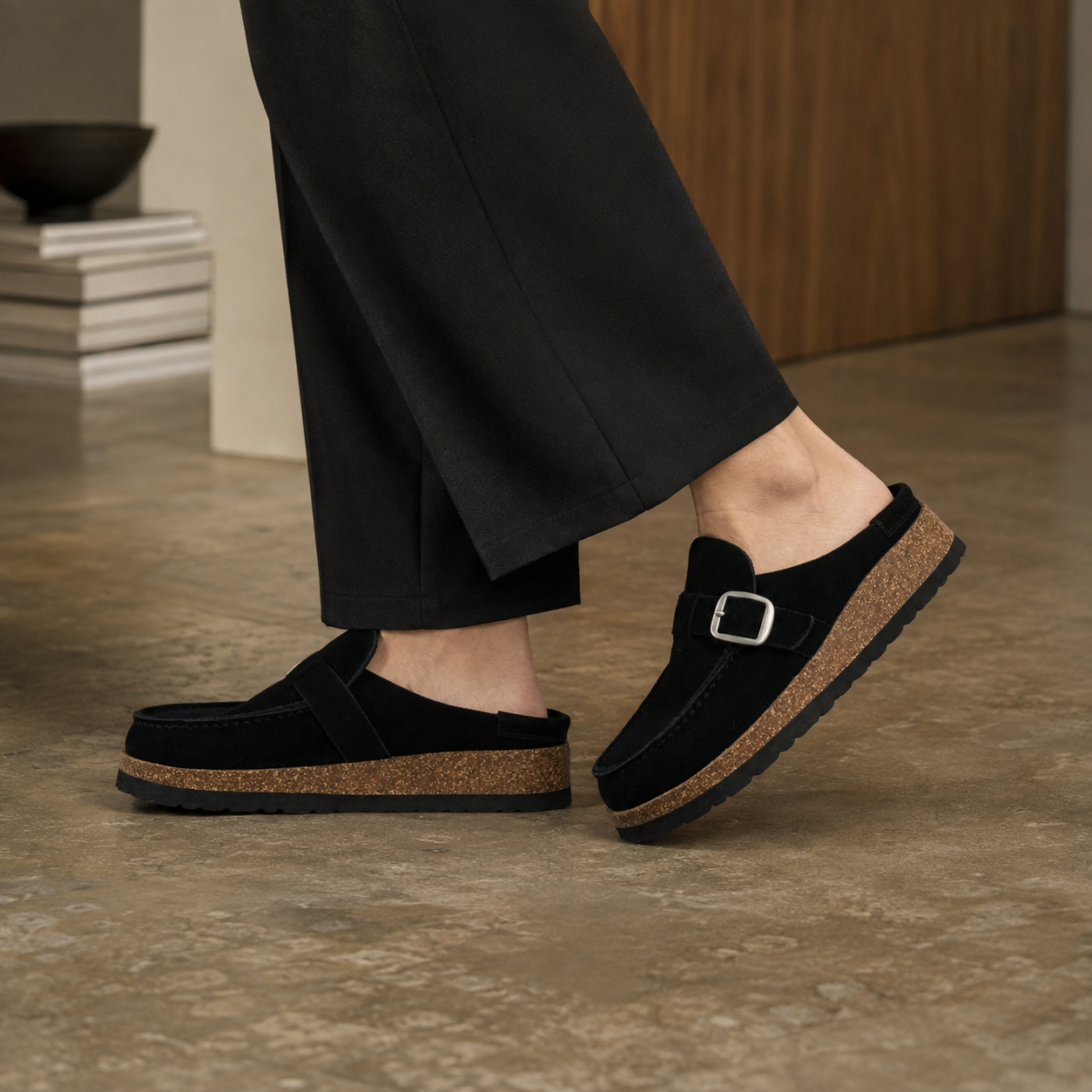 Hobby Suede Clogs