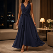 Hailey | Women Wedding Guest Elegant Wrap Maxi Dress