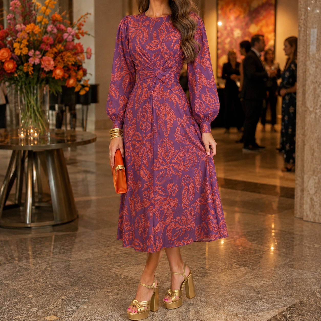 Jasmine | Women Wedding Guest A-Line Maxi Dress