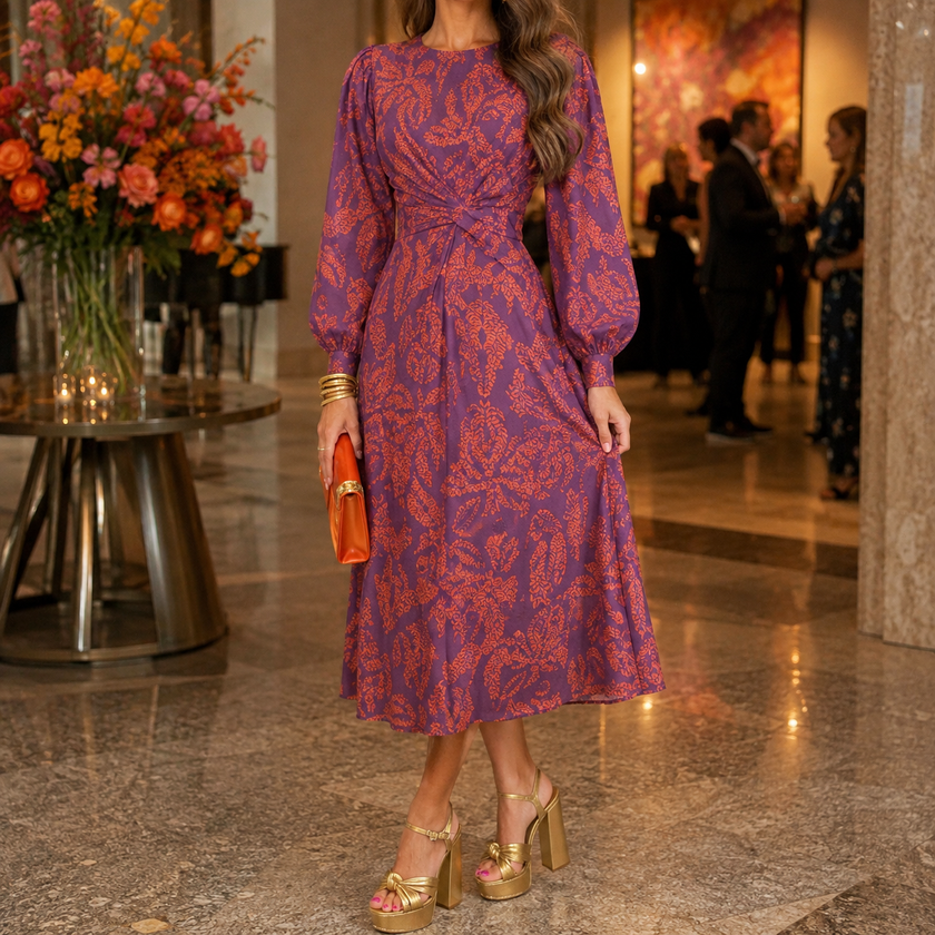 Jasmine | Women Wedding Guest A-Line Maxi Dress