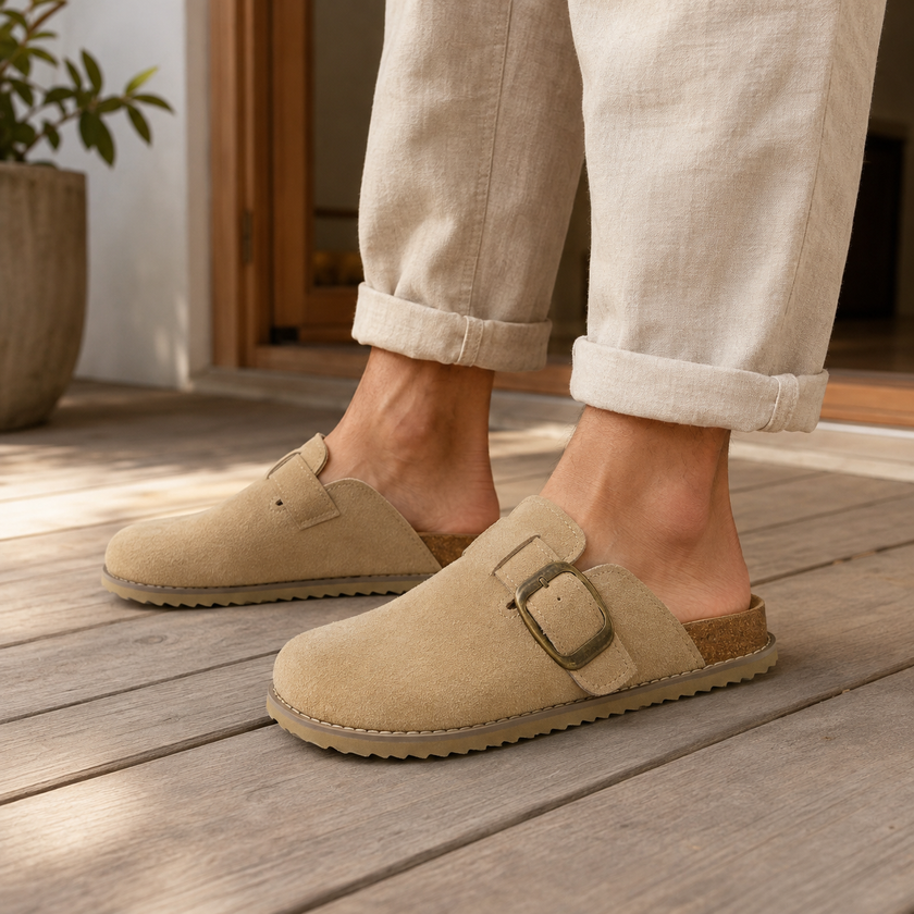 Blain Suede Slip-On Clogs