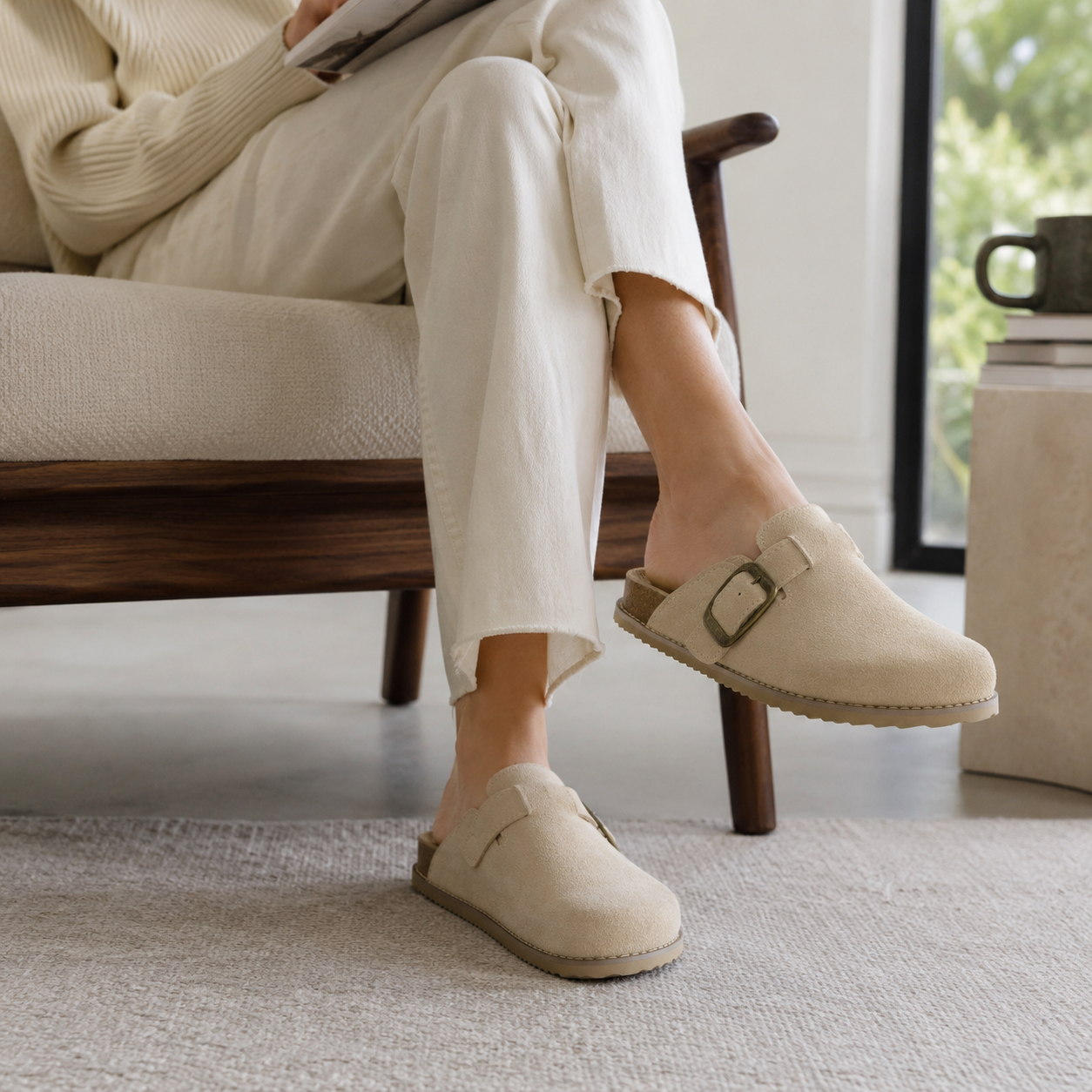 Blain Suede Slip-On Clogs