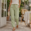 Marlowe Pull-On Straight-Leg Trousers