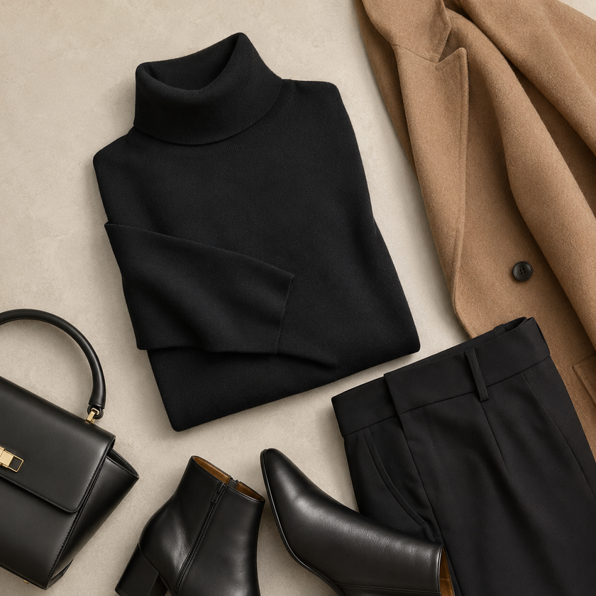 Thea Relaxed Turtleneck Sweater