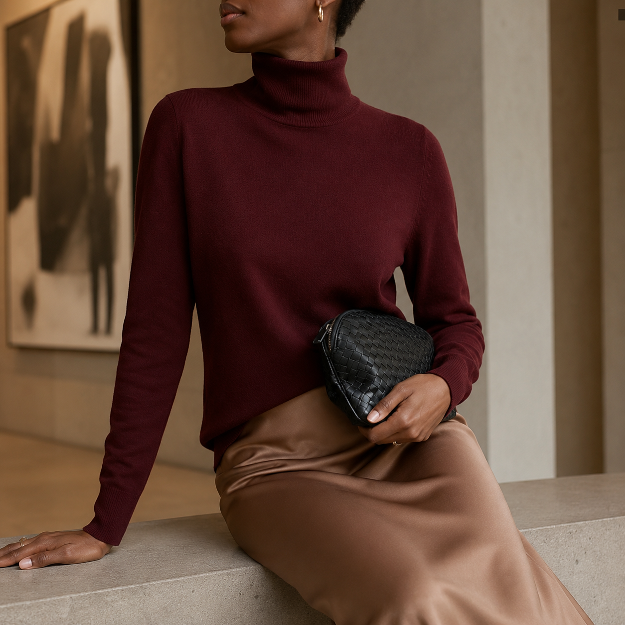Thea Relaxed Turtleneck Sweater