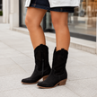 Taren | Arch Support Western Boots, Side Zip