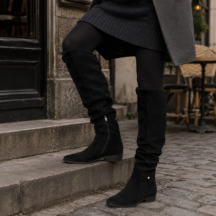 Women's Comfort Boots, Cushioned Walking Ankle Boots, All Day Wear