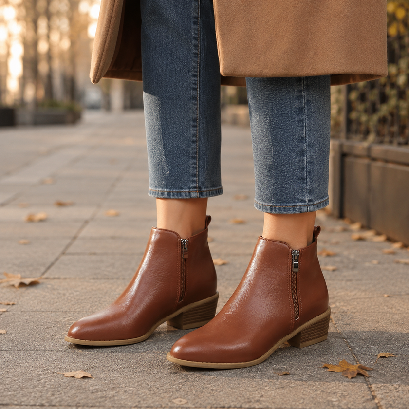 Mey | Arch Support Ankle Boots, Side Zip