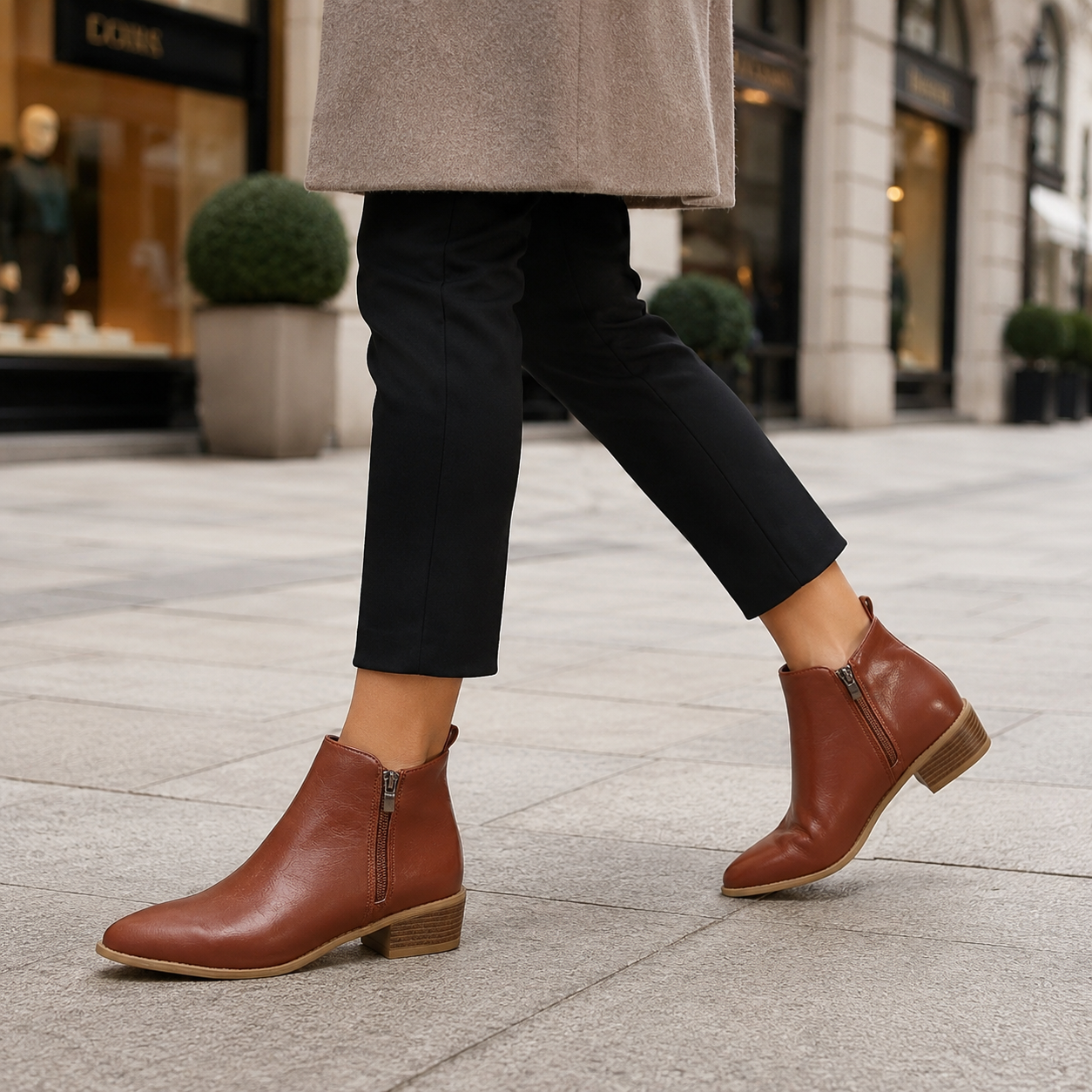 Mey | Arch Support Ankle Boots, Side Zip