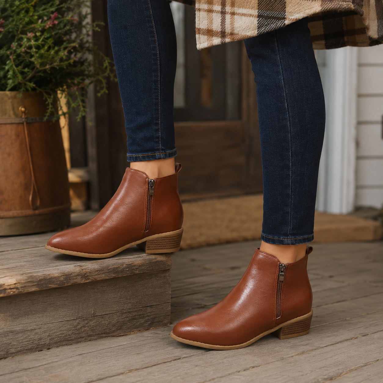 Mey | Arch Support Ankle Boots, Side Zip