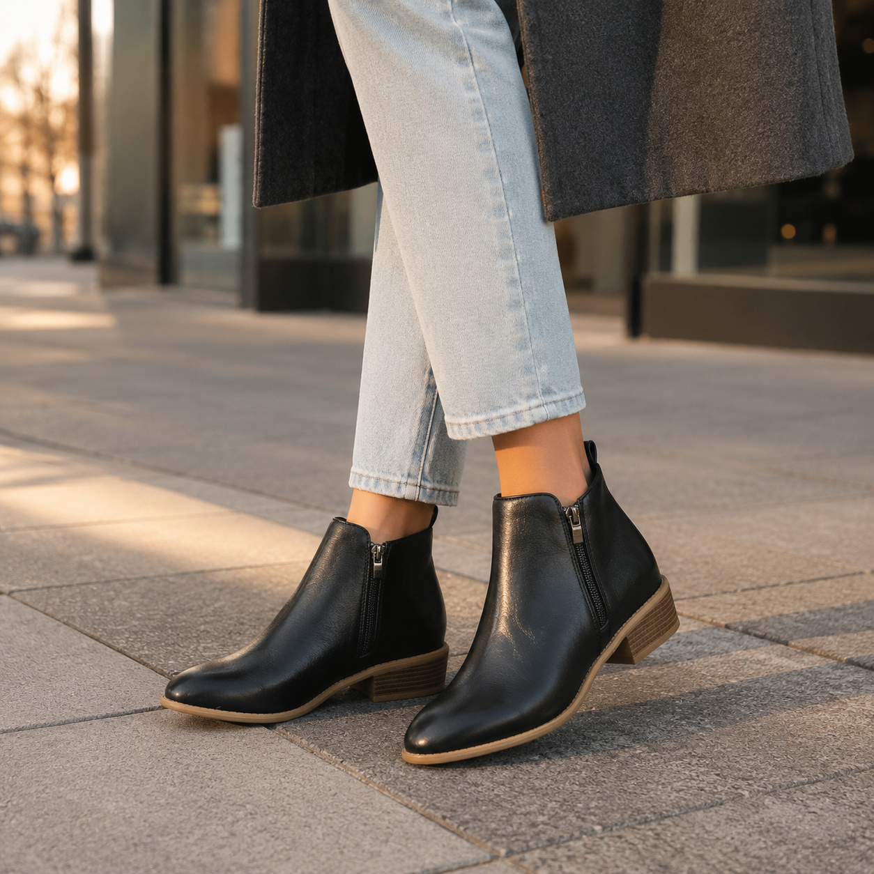 Mey | Arch Support Ankle Boots, Side Zip