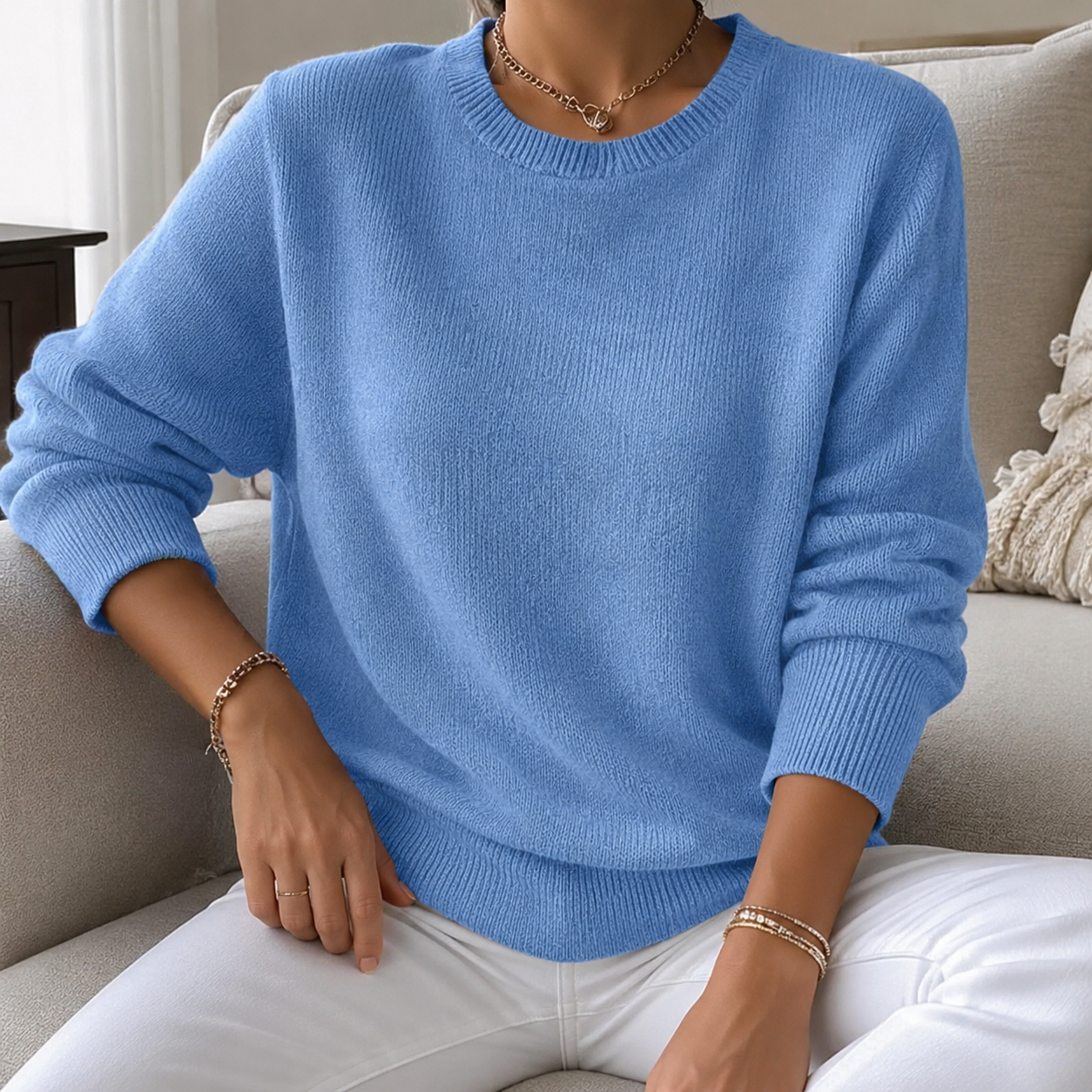 Lorie | Relaxed Fit Knit Pullover Sweater