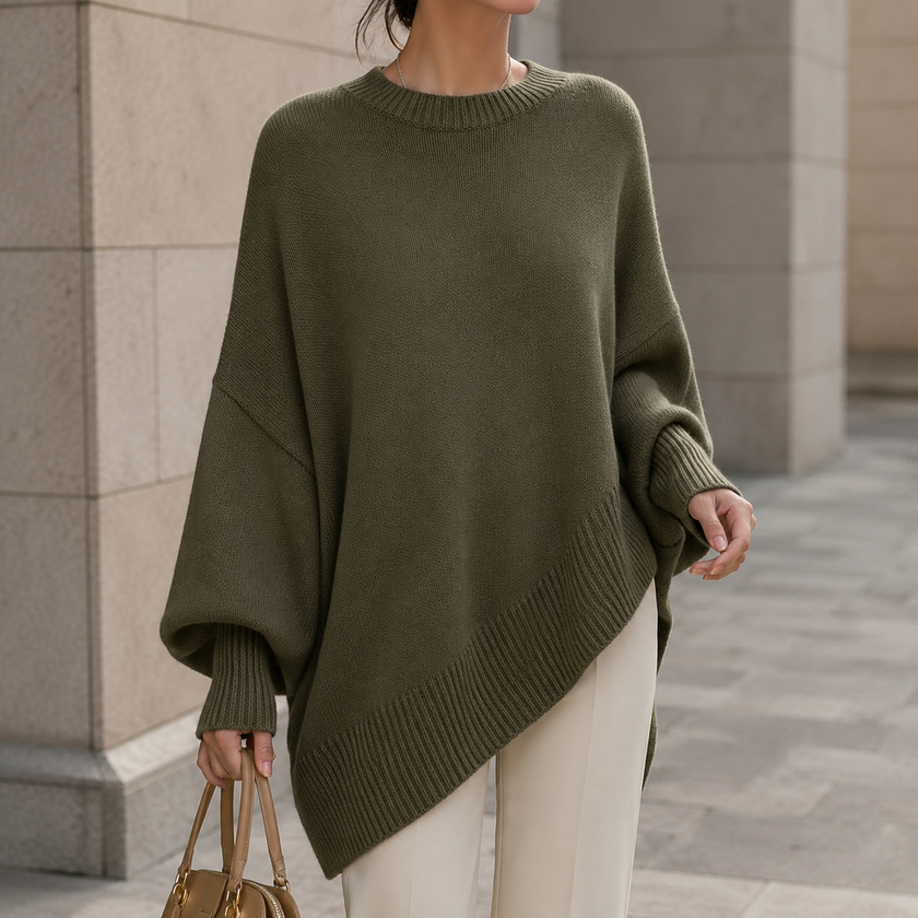Jennifer | Oversized Drop Shoulder Knit Sweater