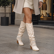 Slouch Knee High Boots for Women, Block Heel | Isla
