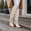 Slouch Knee High Boots for Women, Block Heel | Isla
